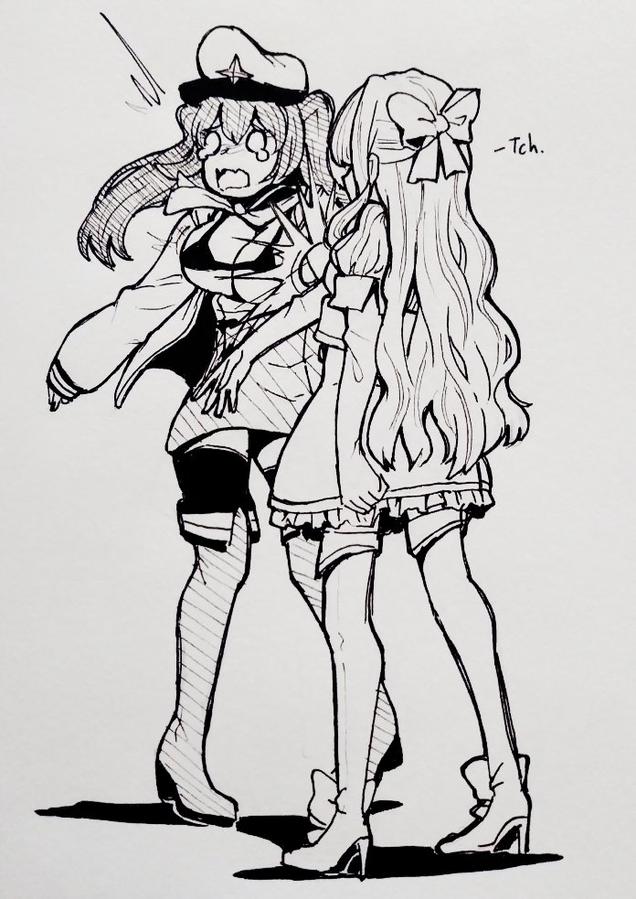 akoya matama, tenkawa kaoruko, magia sulfur, and loco musica (mahou shoujo ni akogarete) drawn by hiwonoafu