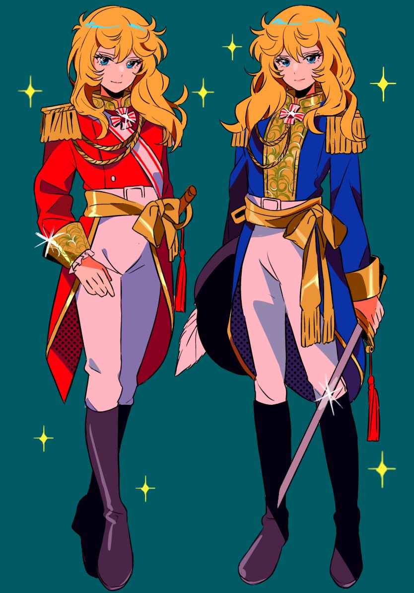 oscar francois de jarjayes (versailles no bara) drawn by sanamaru_(sana79261827)
