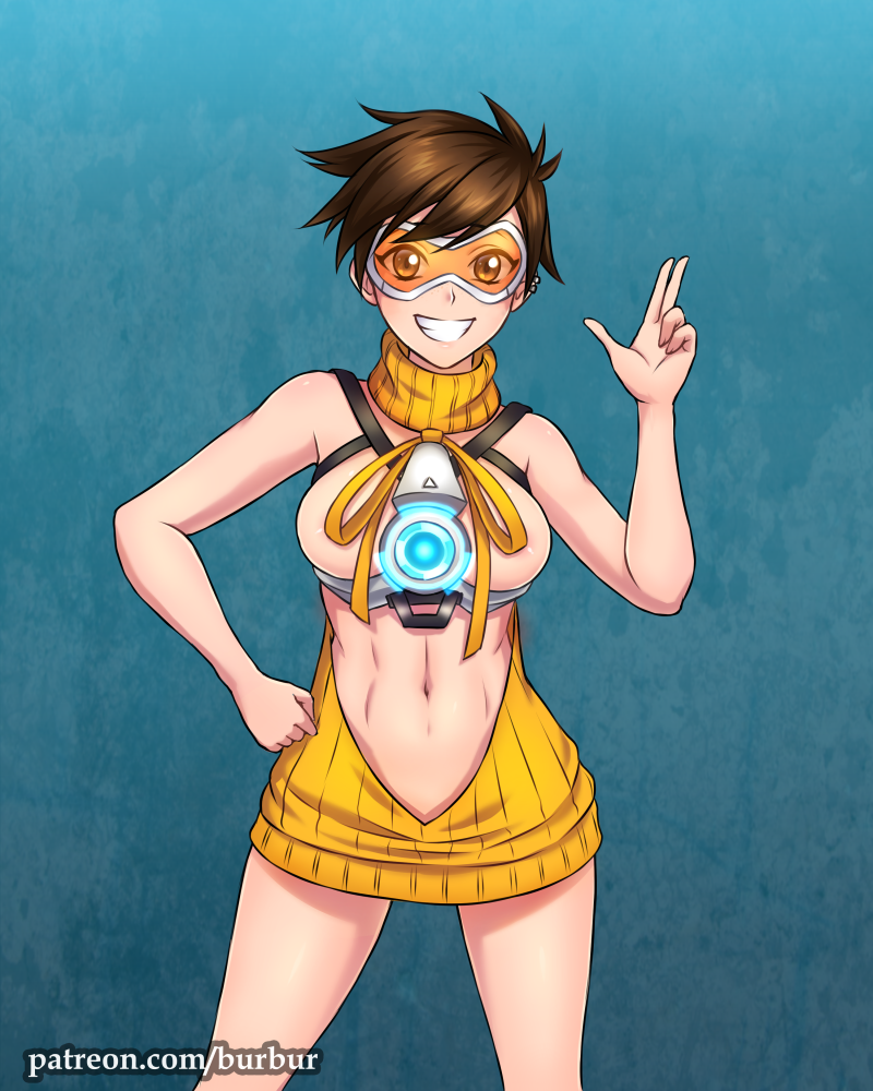 tracer (overwatch and 1 more) drawn by burbur