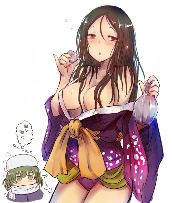 takagaki kaede and hiiragi shino (idolmaster and 1 more) drawn by kara_(color)