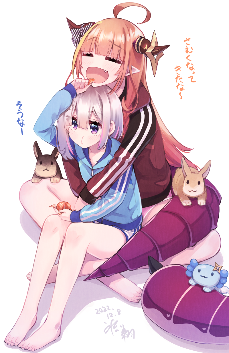 amane kanata, kiryu coco, and upao (hololive) drawn by hikawa_shou