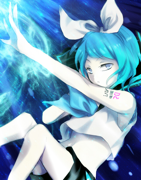 kagamine rin (vocaloid and 2 more) drawn by okra_boom