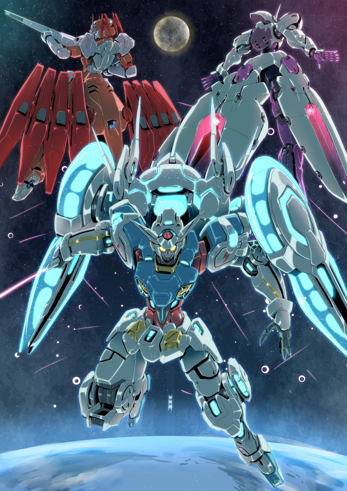 g-self, g-arcane, g-self perfect pack, and g-lucifer (gundam and 1 more) drawn by sakusakusakurai
