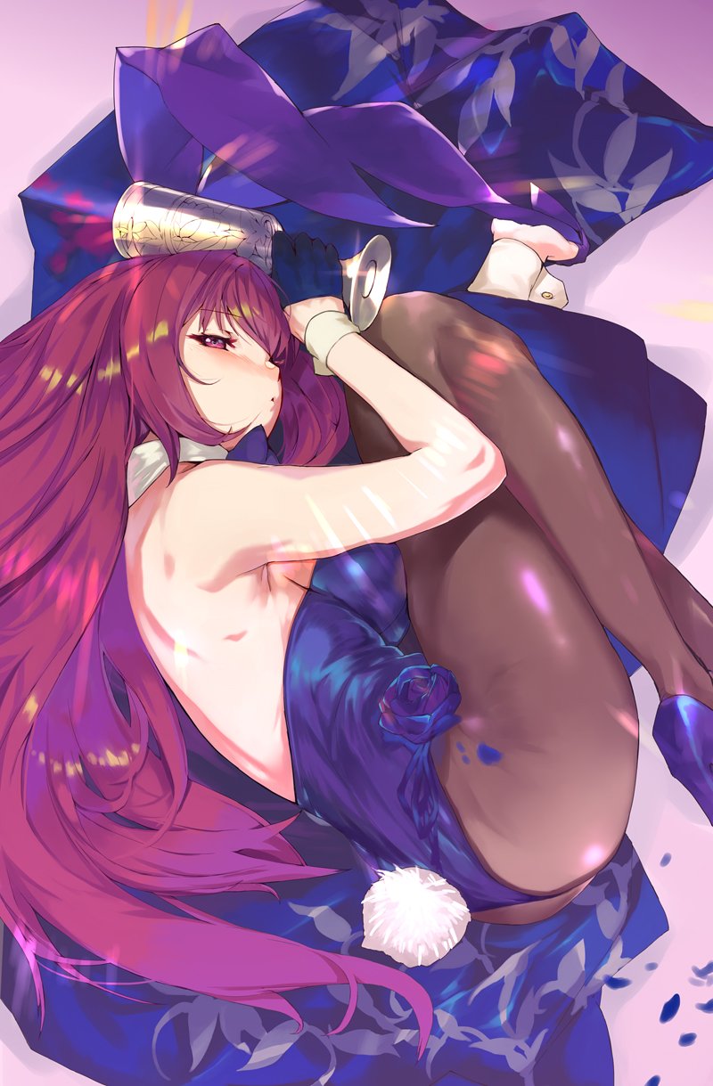 scathach (fate and 1 more) drawn by ohland