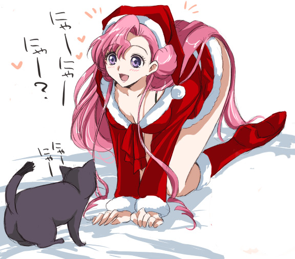 euphemia li britannia and arthur (code geass) drawn by akina_tsukako
