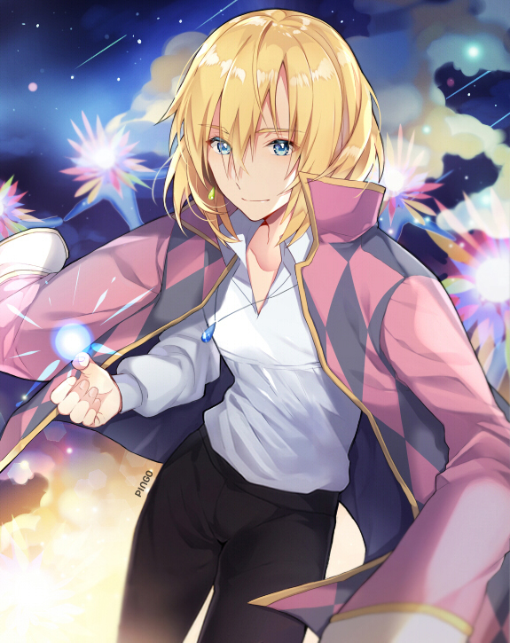 howl pendragon (studio ghibli and 1 more) drawn by pingo