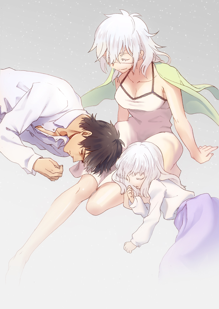 kotomine kirei, caren hortensia, and claudia hortensia (fate and 1 more) drawn by sen_(0snow)