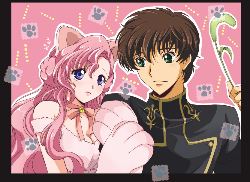 kururugi suzaku and euphemia li britannia (code geass) drawn by akina_tsukako