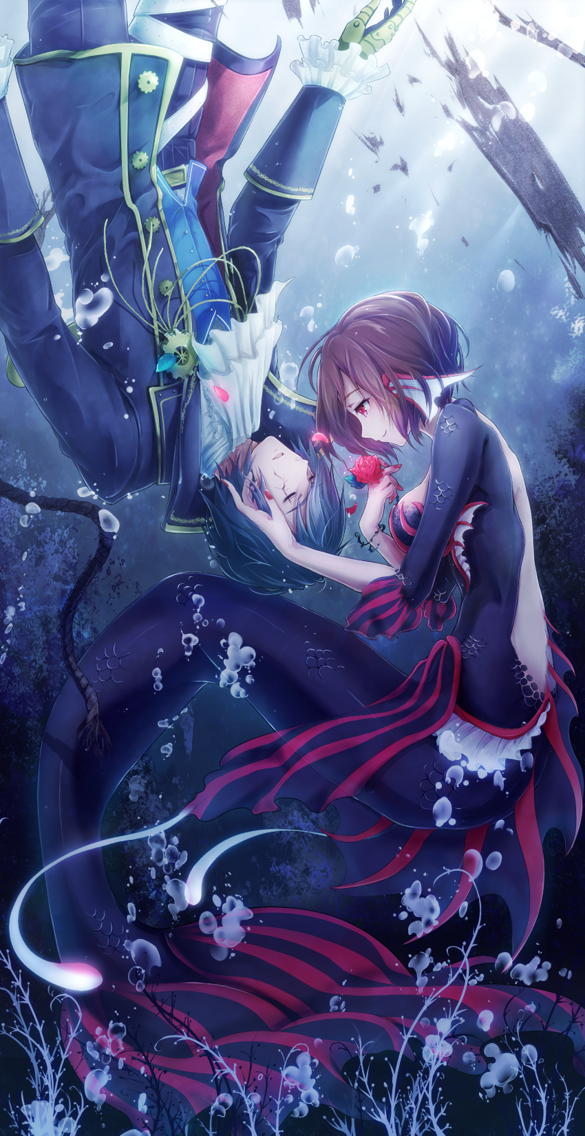meiko and kaito (vocaloid and 2 more) drawn by chabane