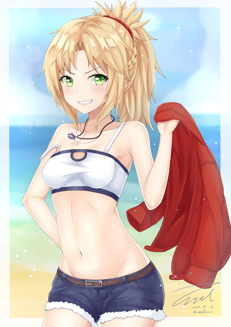 mordred (fate and 2 more) drawn by unel