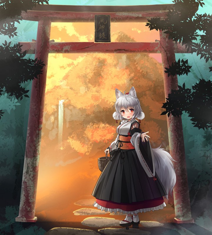 inubashiri momiji (touhou and 1 more) drawn by kei_kei