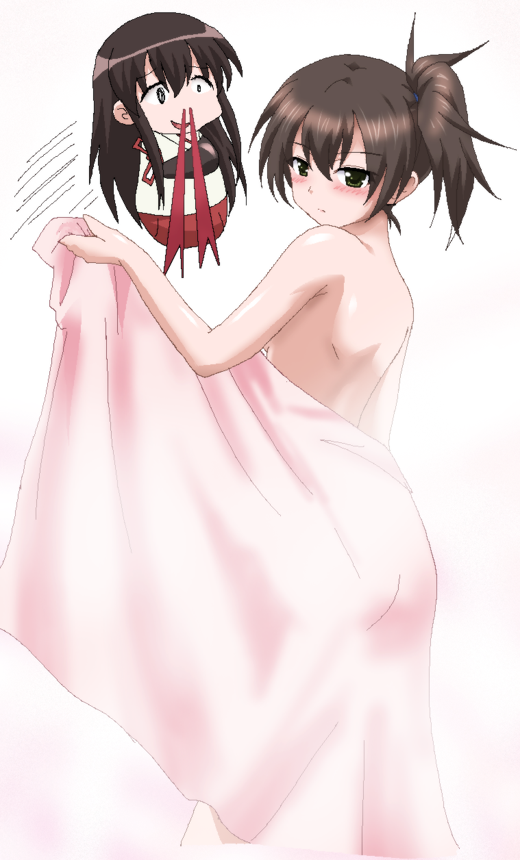 kaga and akagi (kantai collection) drawn by hayashiya_zankurou