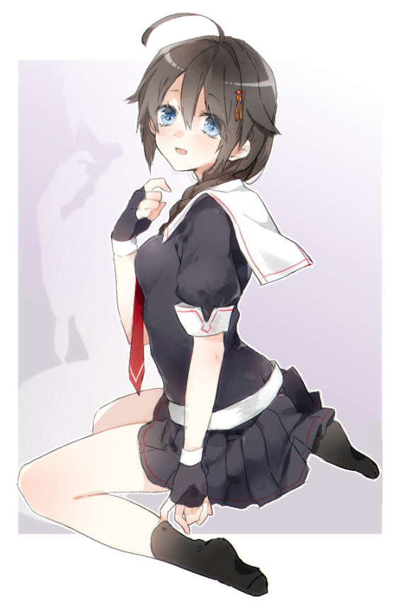 shigure and shigure kai ni (kantai collection) drawn by sino_(sionori)