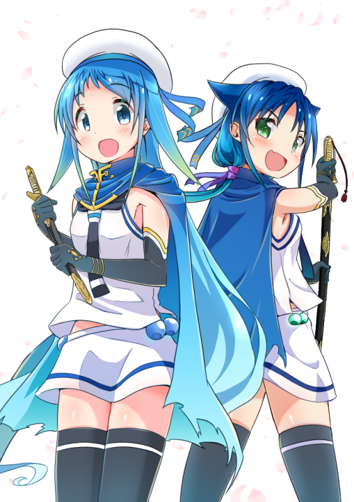 samidare and suzukaze (kantai collection) drawn by yokoshima_(euphoria)