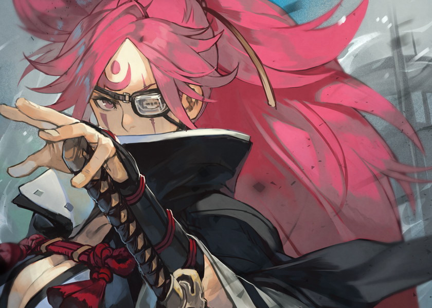 baiken (guilty gear and 1 more) drawn by hungry_clicker