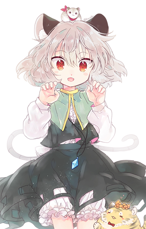 nazrin and toramaru shou (touhou) drawn by biyon