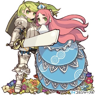 princess, knight, kate, and maron (7th dragon) drawn by mota