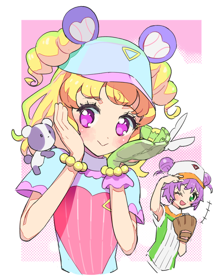 manaka laala and yumekawa yui (pretty series and 2 more) drawn by moudoku_(decopon3rd)