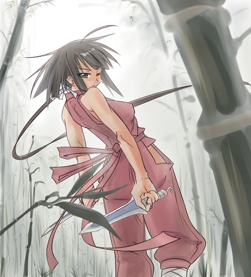 nagase kaede (mahou sensei negima!) drawn by maru_take