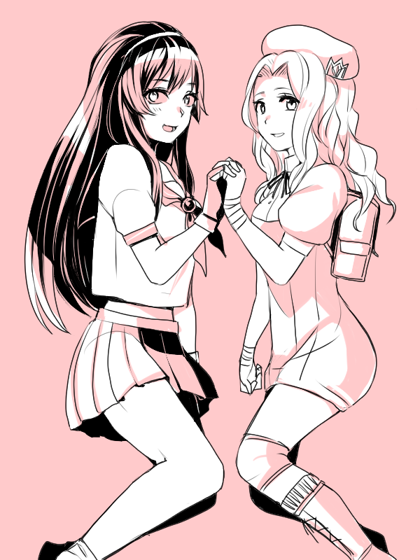 kure karura and elena robinson (kengan and 1 more) drawn by kano_(soukai)