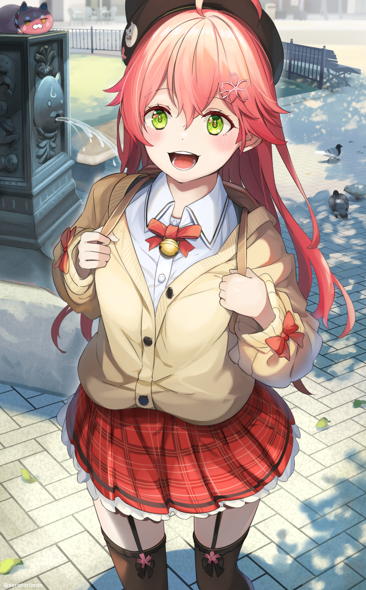 sakura miko, 35p, and kintoki (hololive) drawn by sora_no_tori