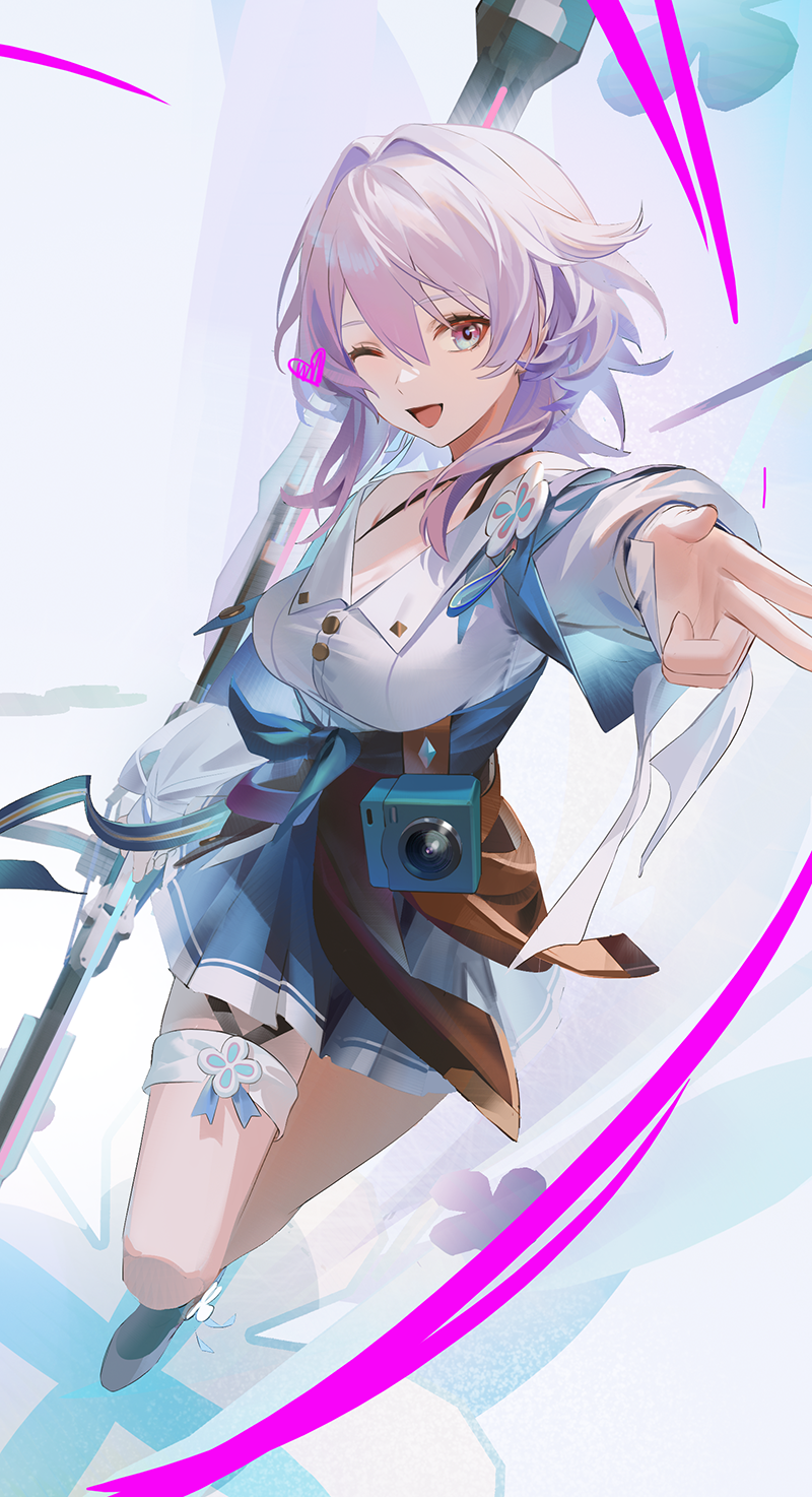 march 7th (honkai and 1 more) drawn by renlili