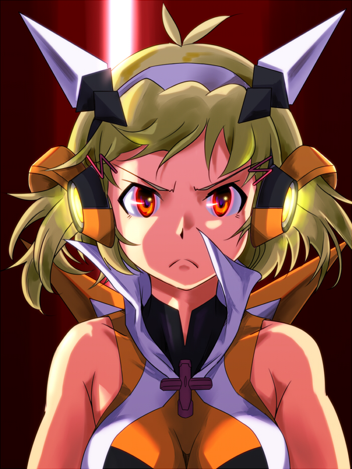 tachibana hibiki (senki zesshou symphogear) drawn by lyrical_denko