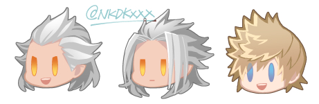roxas, xemnas, and ansem seeker of darkness (kingdom hearts) drawn by nukaduke000