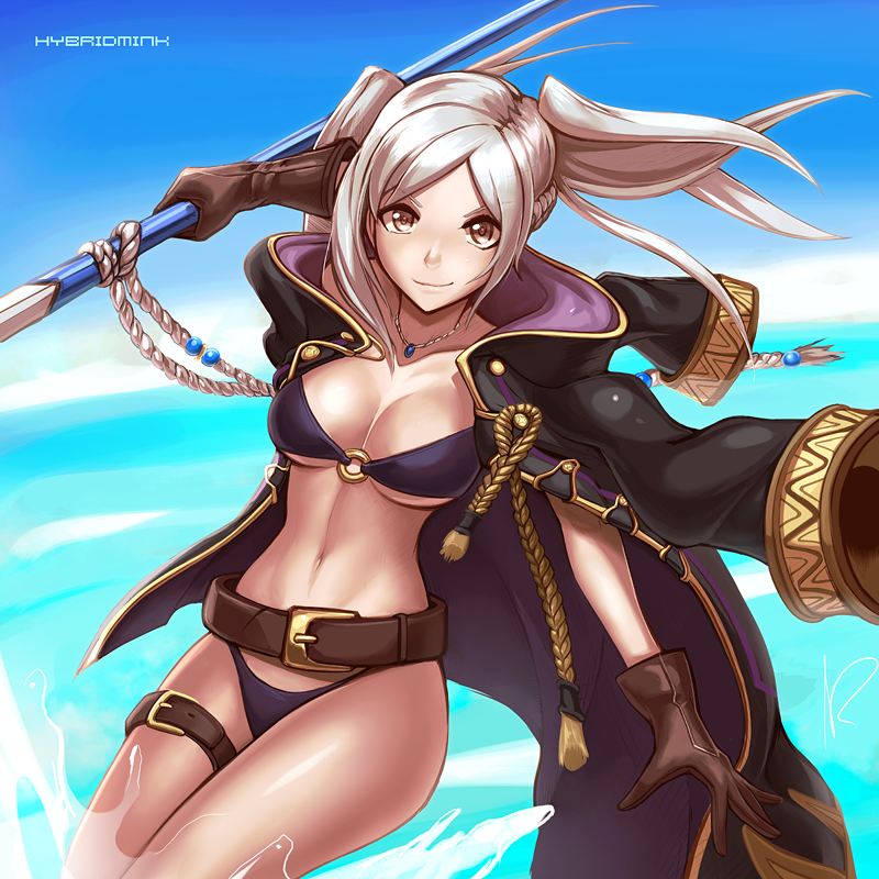 female robin (fire emblem and 2 more) drawn by hybridmink