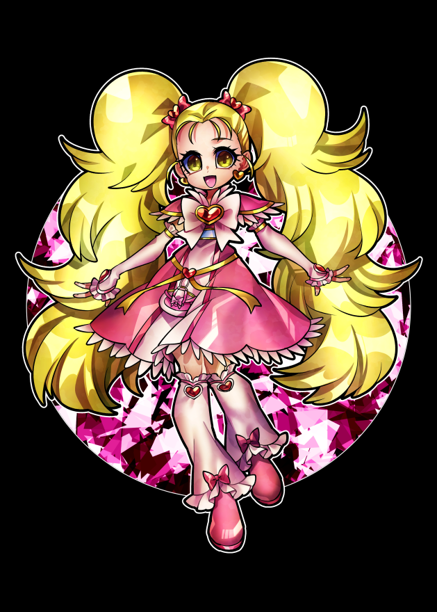 kujou hikari and shiny luminous (precure and 1 more) drawn by senmu_(0107)