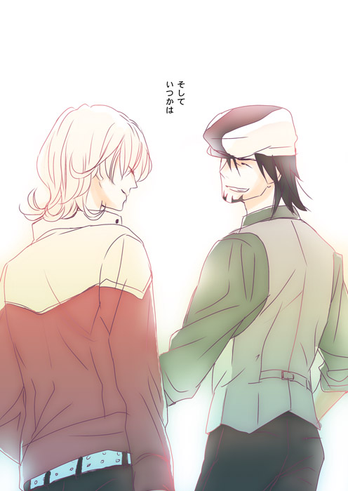 barnaby brooks jr. and kaburagi t. kotetsu (tiger & bunny) drawn by f-tani