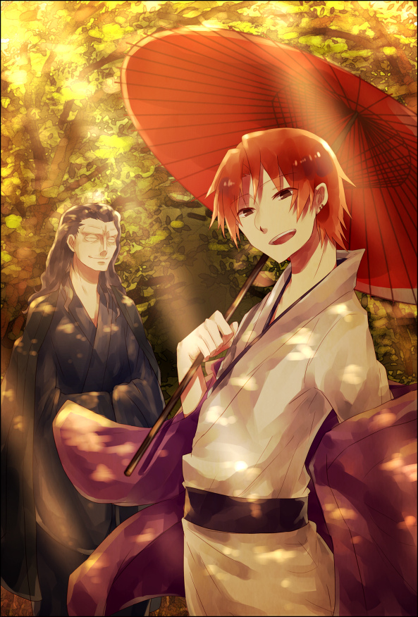 gilles de rais and uryuu ryuunosuke (fate and 1 more) drawn by psychedelic_amatou