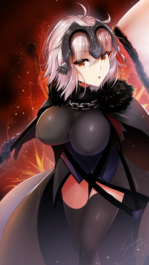 jeanne d'arc alter (fate and 1 more) drawn by sasakuma_kyouta
