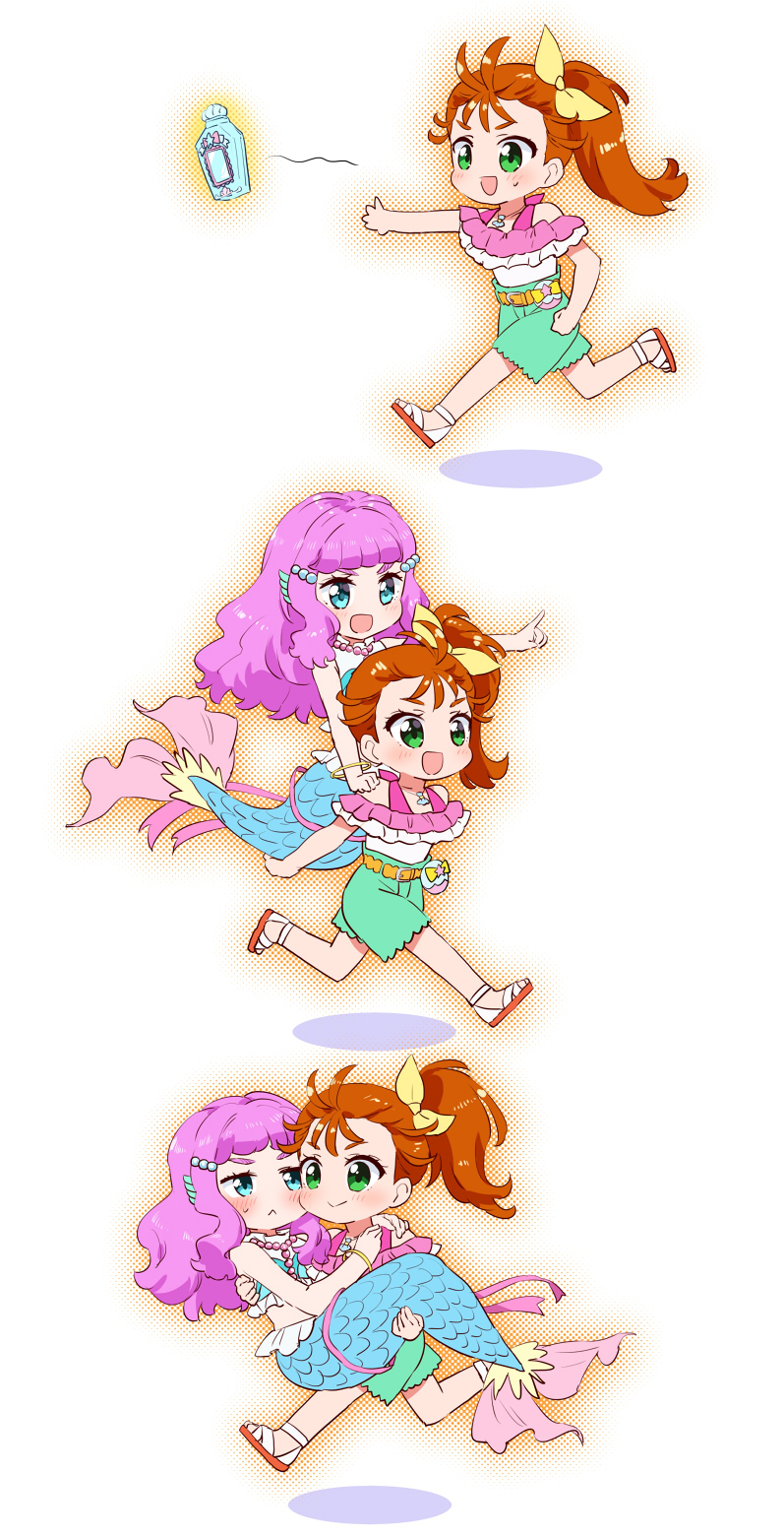 laura la mer and natsuumi manatsu (precure and 1 more) drawn by kurokawa_makoto