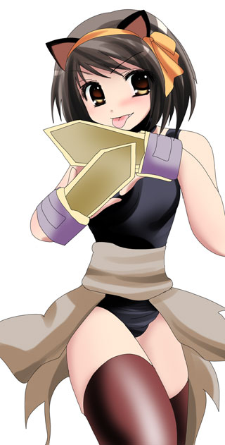 suzumiya haruhi and assassin (ragnarok online and 1 more) drawn by namamo_nanase