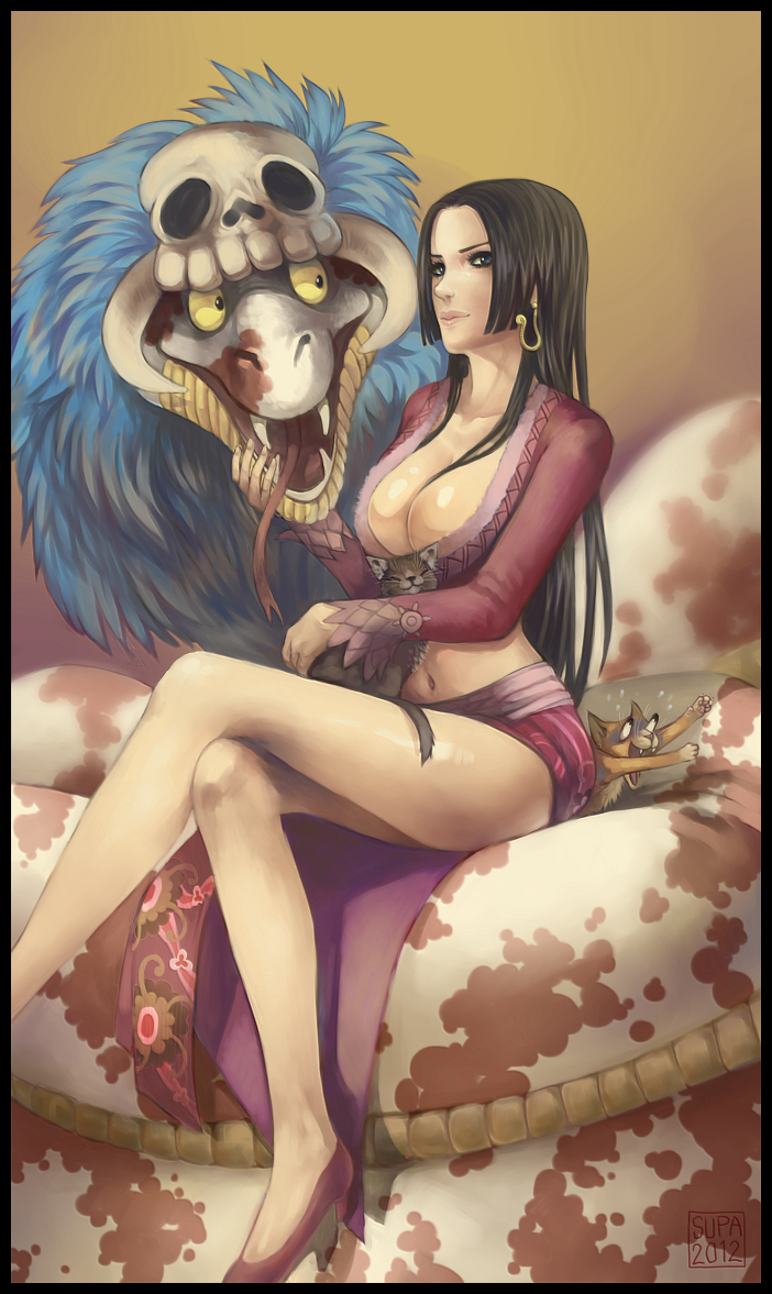 boa hancock and salome (one piece) drawn by supario