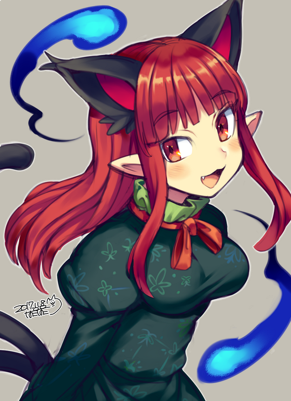 Kaenbyou Rin Touhou Drawn By Iroyopon Danbooru