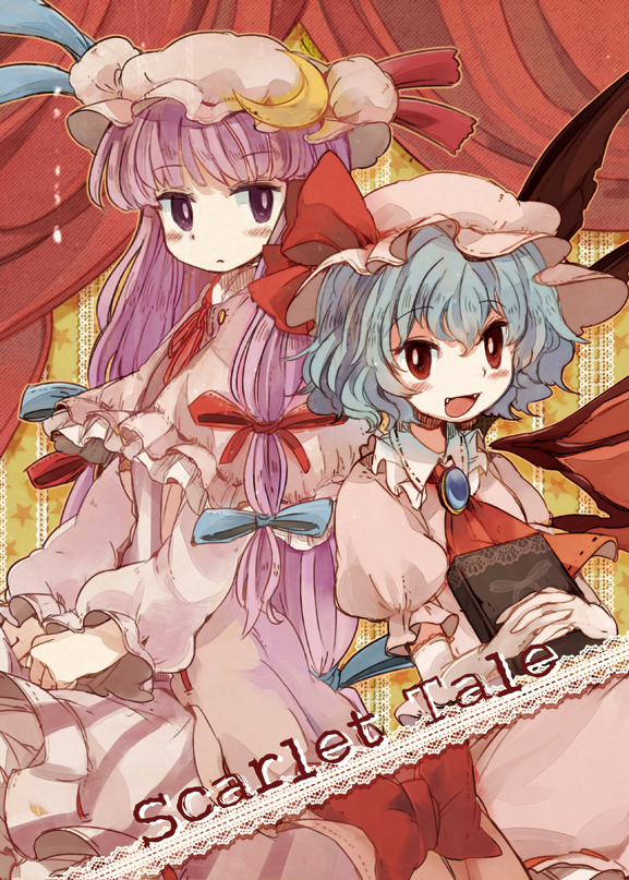 remilia scarlet and patchouli knowledge (touhou) drawn by chachi_(azuzu)