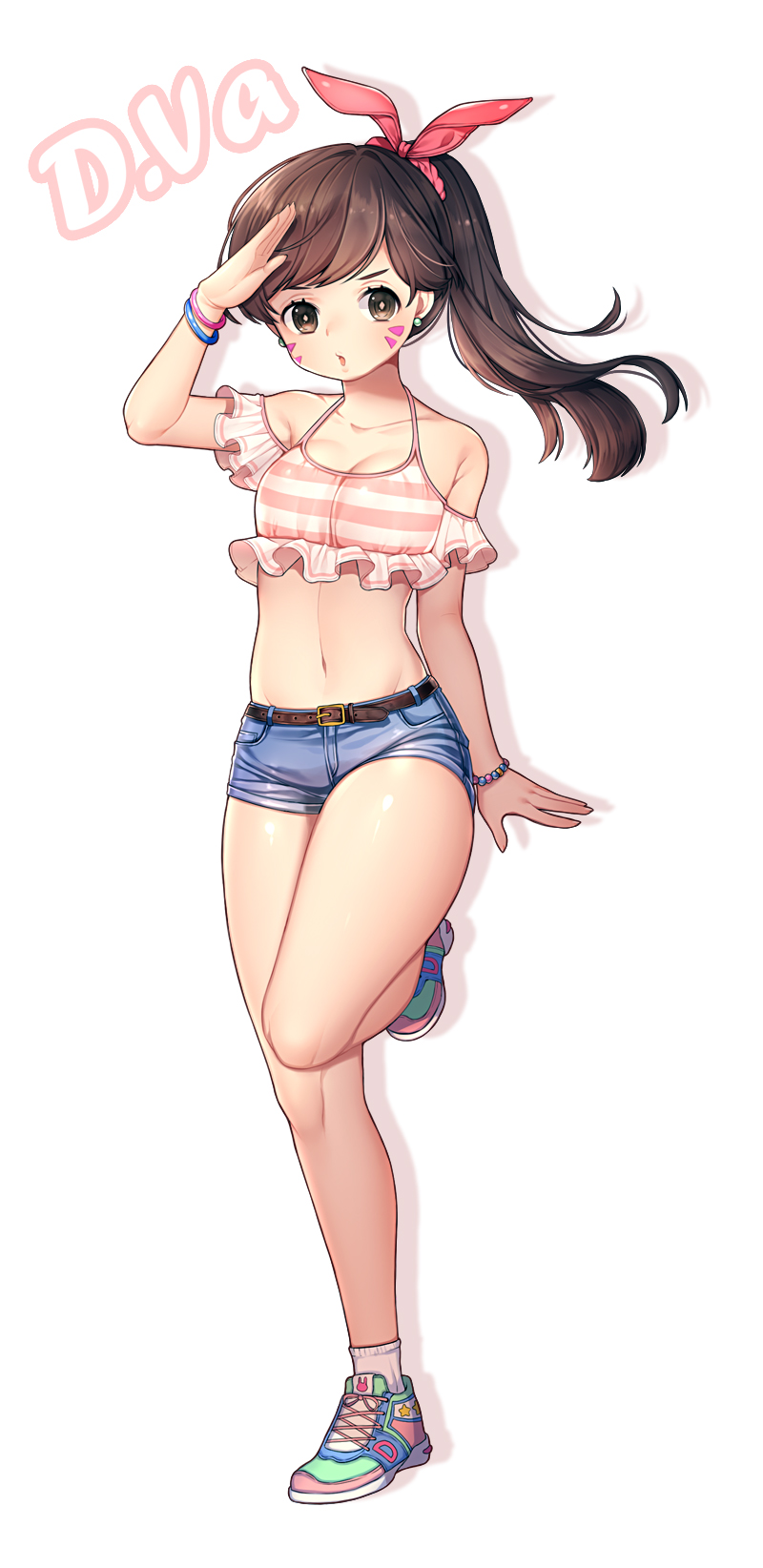 d.va (overwatch and 1 more) drawn by jiji_(wldms9313)