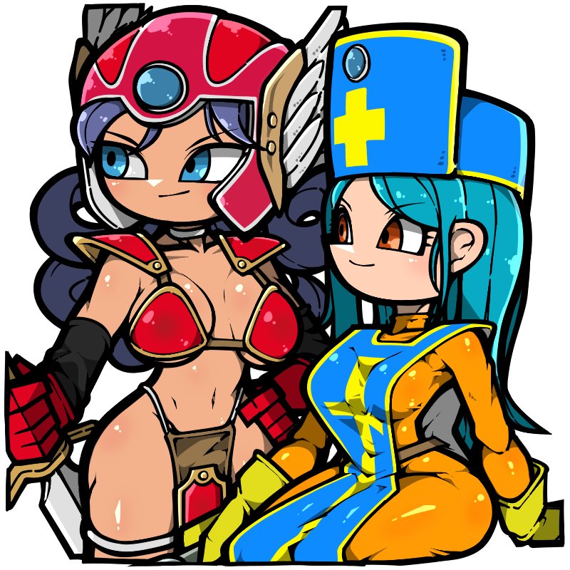 warrior and priest (dragon quest and 1 more) drawn by name_omoitukan2