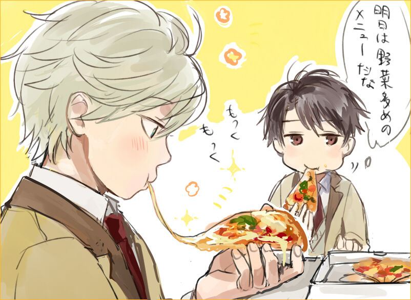 slaine troyard and kaizuka inaho (aldnoah.zero) drawn by logi_bunbukucha