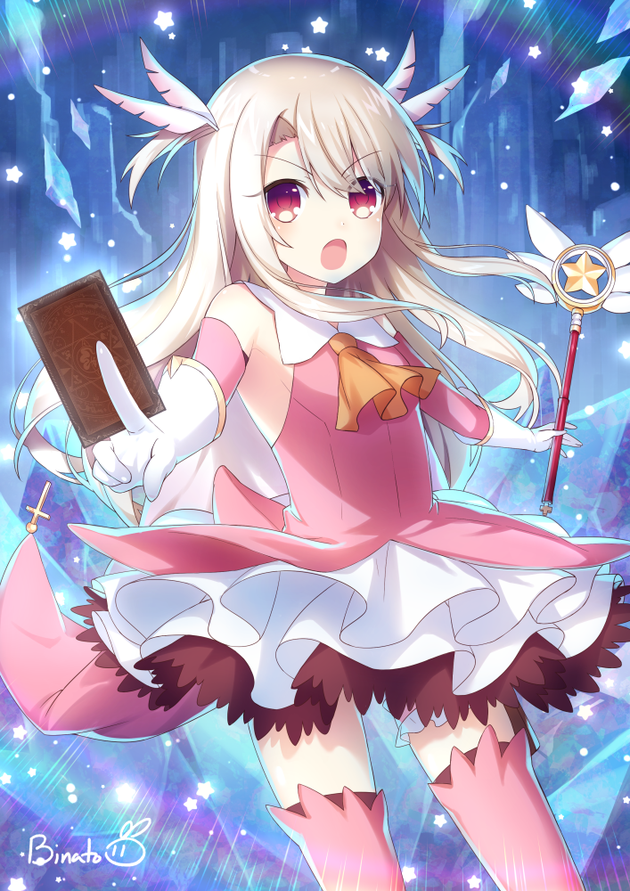 illyasviel von einzbern, prisma illya, and magical ruby (fate and 1 more) drawn by binato_lulu