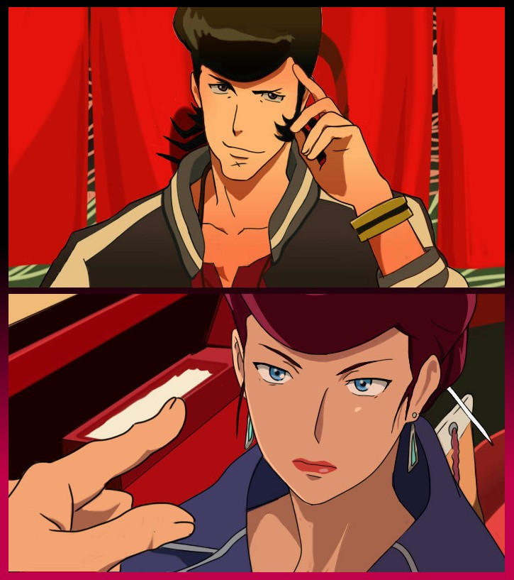 dandy and scarlet (space dandy) drawn by funanaga_nemoro