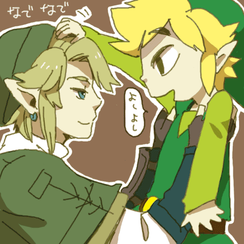 link and toon link (the legend of zelda and 2 more) drawn by rito_(kinokosoup)