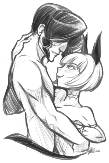 ms. fortune and irvin (skullgirls) drawn by audrey_kare