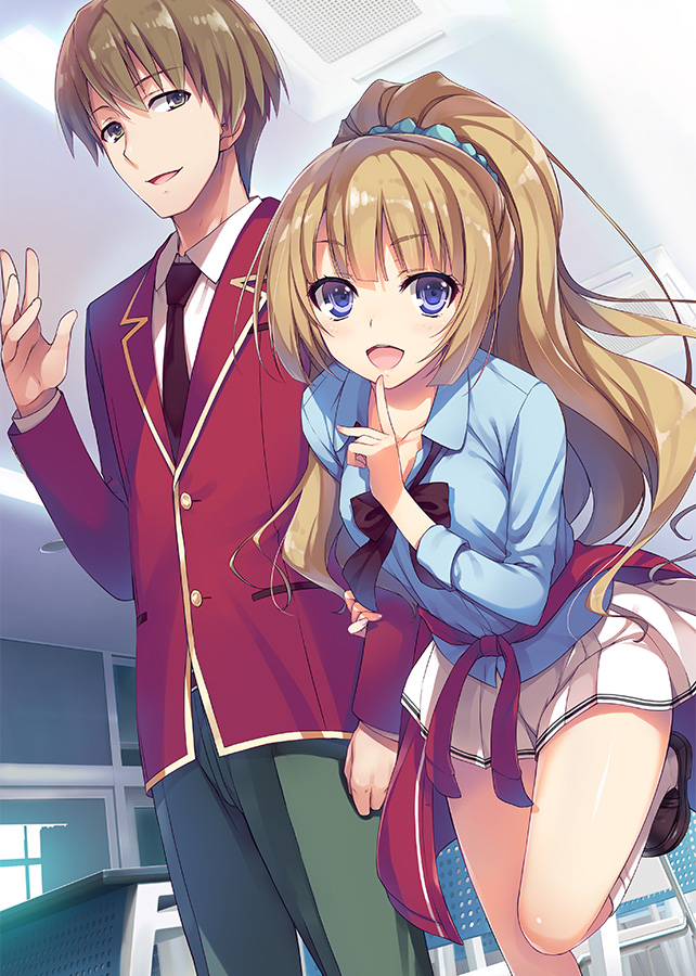 karuizawa kei and hirata yousuke (youkoso jitsuryoku shijou shugi no kyoushitsu e) drawn by tomose_shunsaku