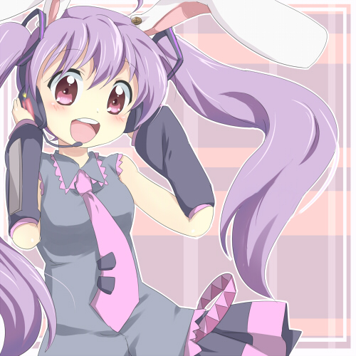 hatsune miku and reisen udongein inaba (touhou and 1 more) drawn by maruki_(punchiki)