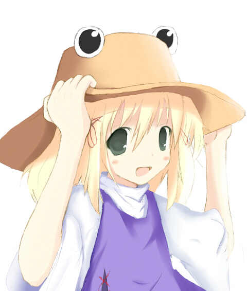 moriya suwako and pyonta (touhou) drawn by kirishima_(pixiv)