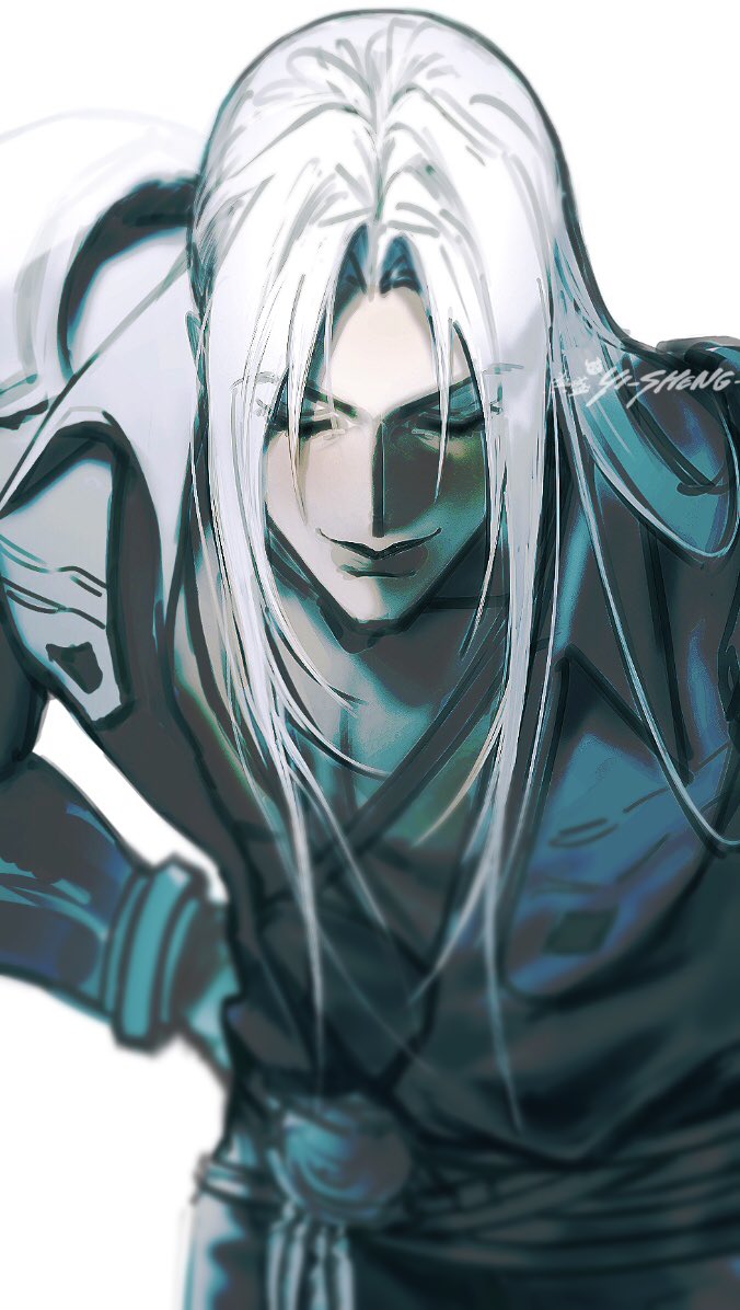 sephiroth (final fantasy and 2 more) drawn by yiiisheng