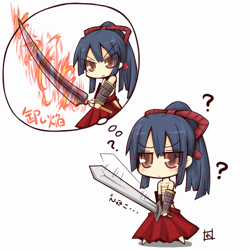 bushidou and bushidou 2 (sekaiju no meikyuu and 1 more) drawn by reku